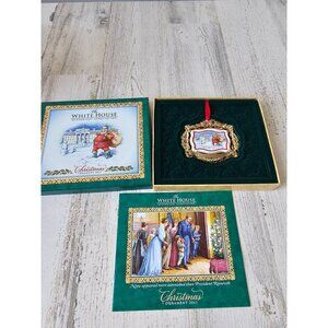 White House Theodore Roosevelt Santa‎ tree gold new ornament Xmas